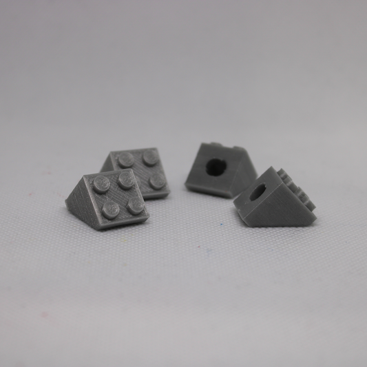 3D Printed Building Block Wall Mounts (Set of 4)