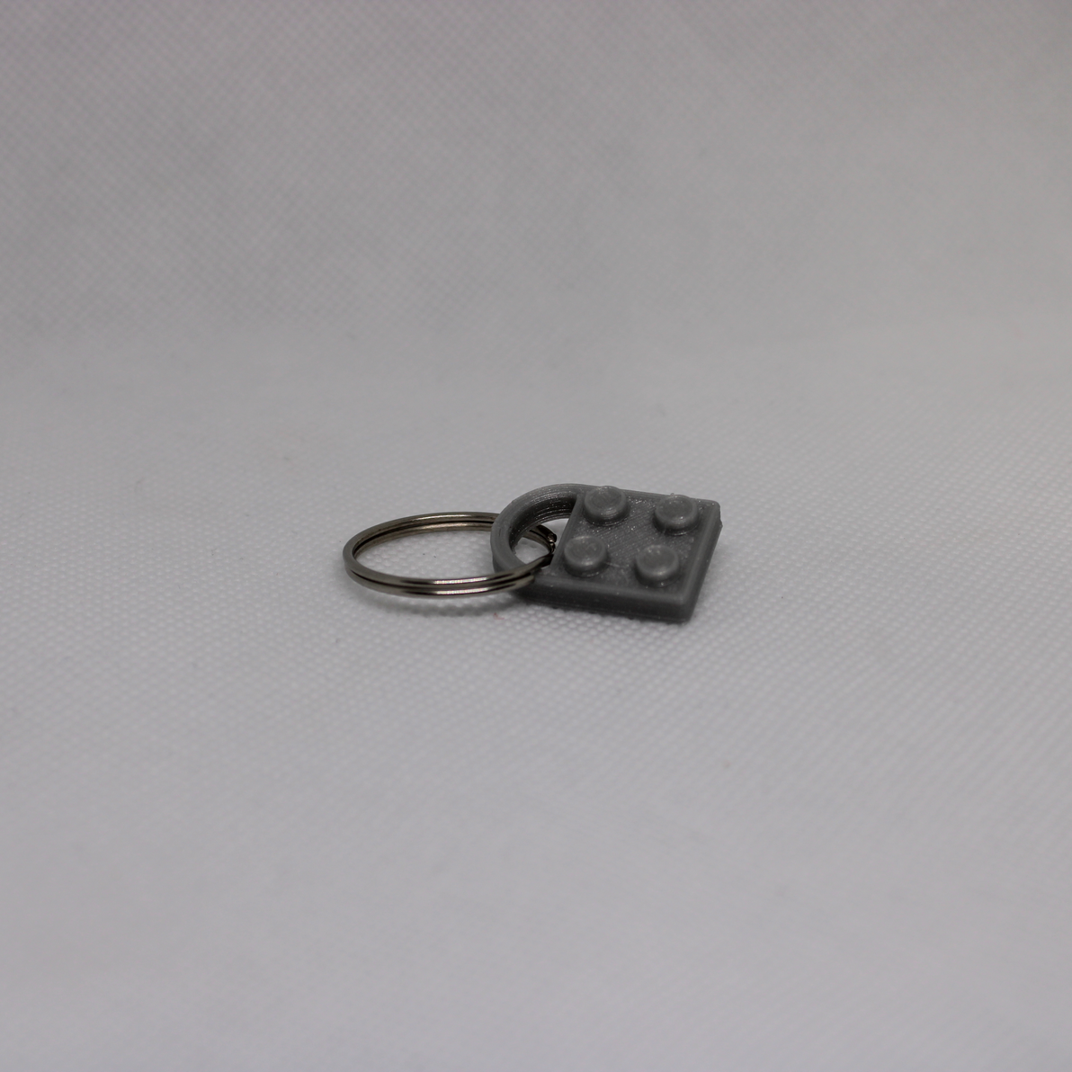 3D Printed Building Block Plate Keychain